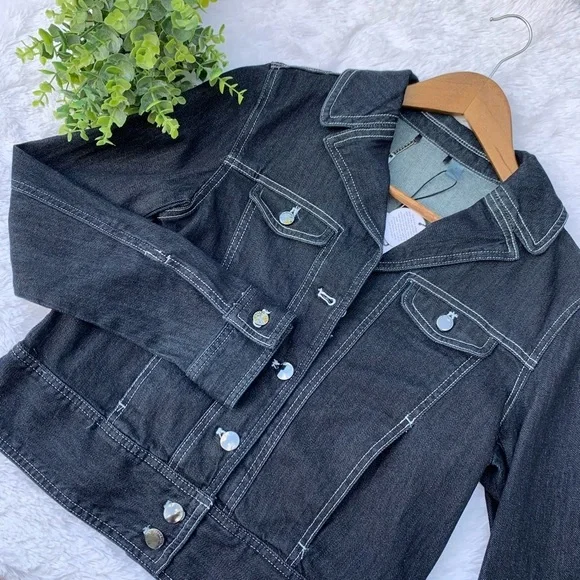 T Tahari | NWT Jean Jacket Size Small - Picture 13 of 13